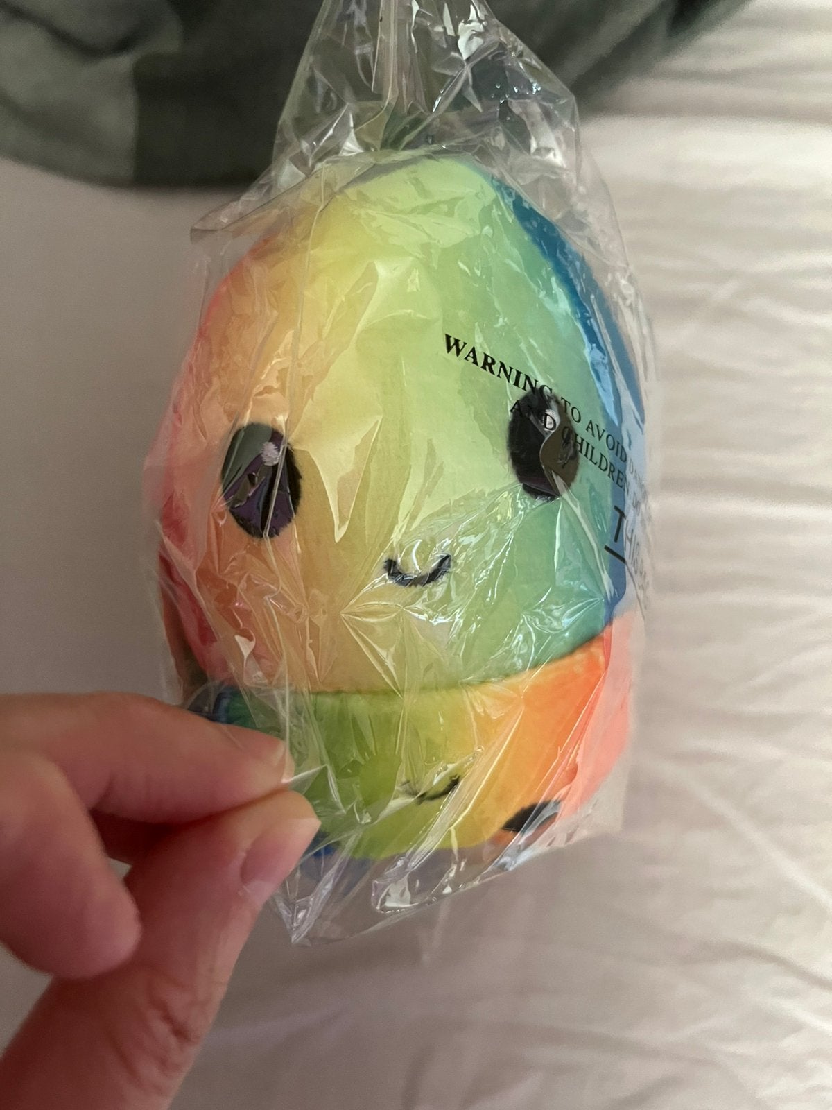 Teeturtle bal regenboog plush, Ophalen of Verzenden, Zo goed als nieuw, Overige typen