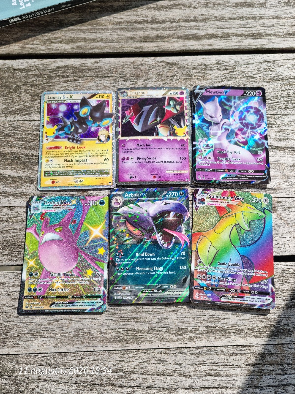 6 mooie echte Pokémonkaarten, Ophalen of Verzenden, Nieuw, Meerdere kaarten