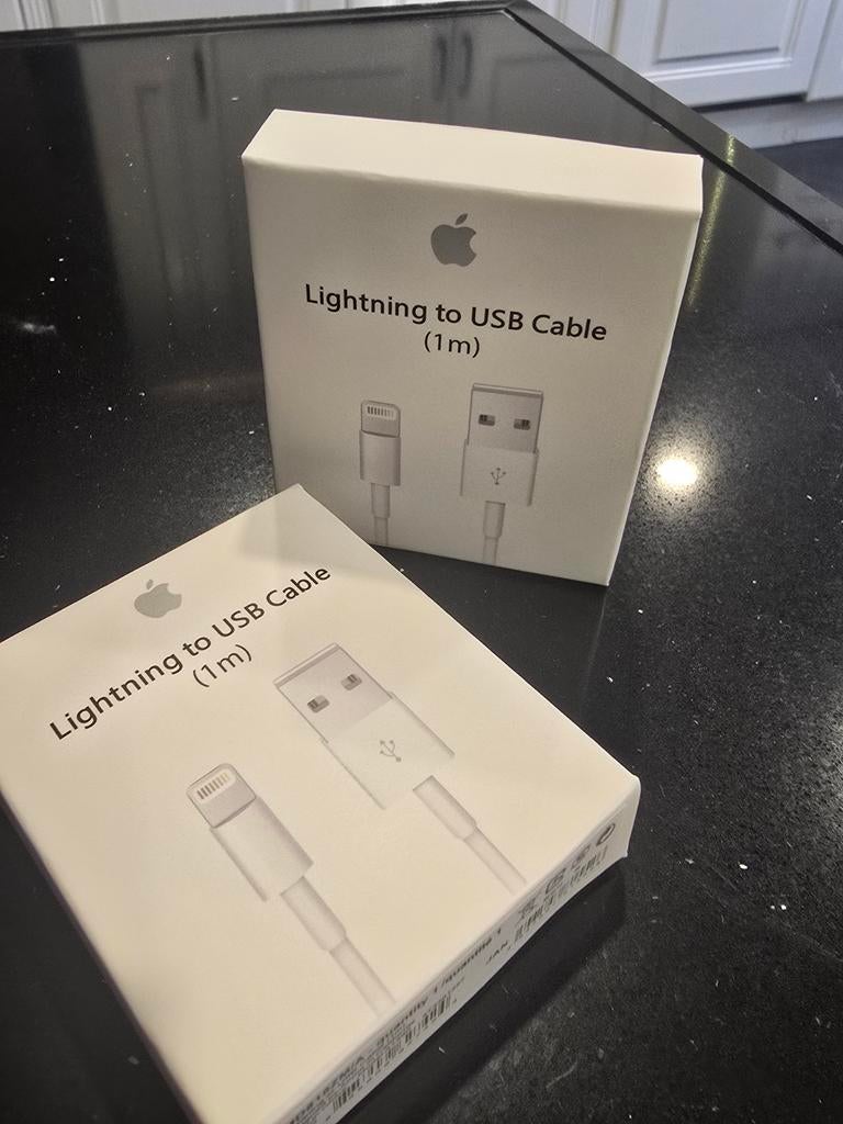 1x Apple Lightning naar USB kabels (1m), Ophalen of Verzenden, Nieuw, Apple iPhone
