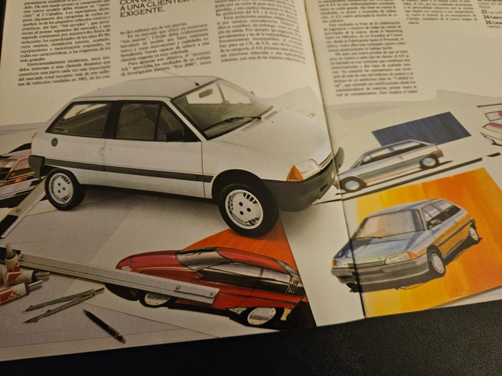 Brochure Citroën AX 1987 Spanje, Ophalen of Verzenden, Zo goed als nieuw, Citroën