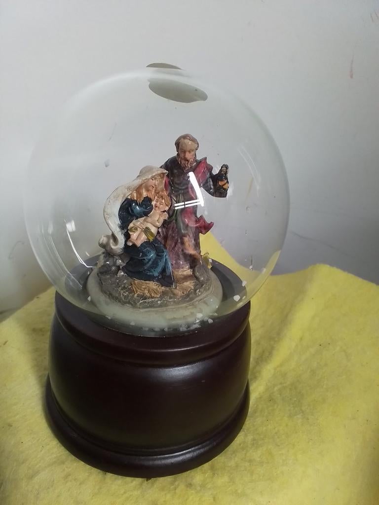 3077) mooie oude muziek speeldoos    hoog  16cm, Ophalen of Verzenden