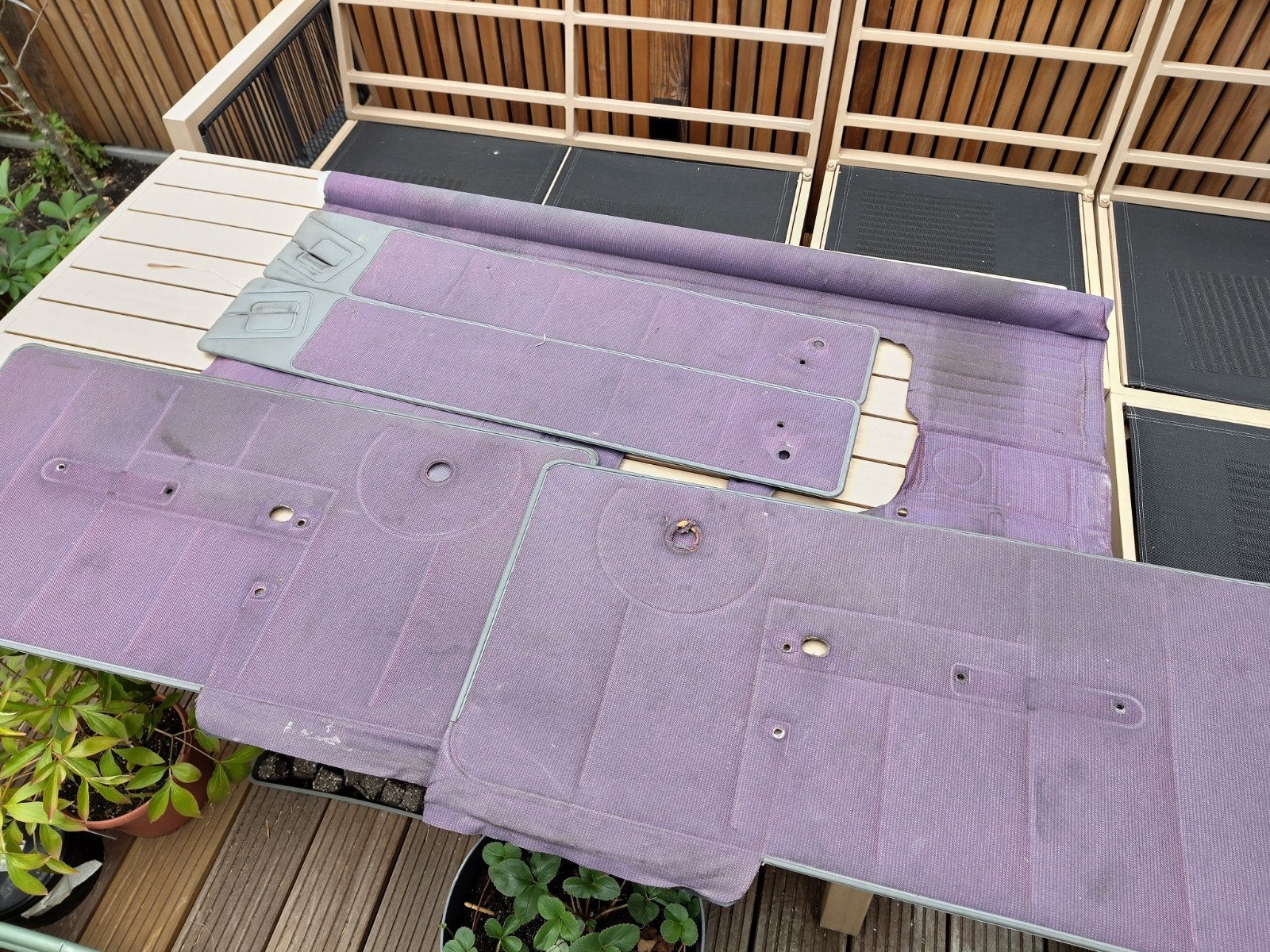 Fiat Panda 141 Colour - Interieur Delen Bekleding Paars, Ophalen, Gebruikt, Fiat