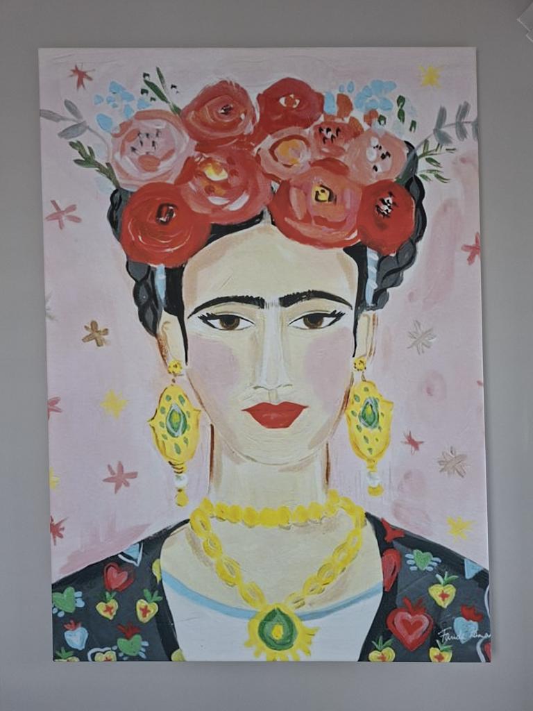 Frida Kahlo Canvas Schilderij 140x100 cm, Antiek en Kunst, Kunst | Schilderijen | Modern, Ophalen