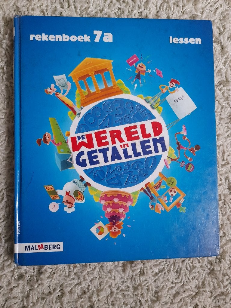 DE WERELD IN GETALLEN REKENBOEK A GROEP 7 lessen en taken, Boeken, Ophalen of Verzenden, Gelezen, Overige niveaus