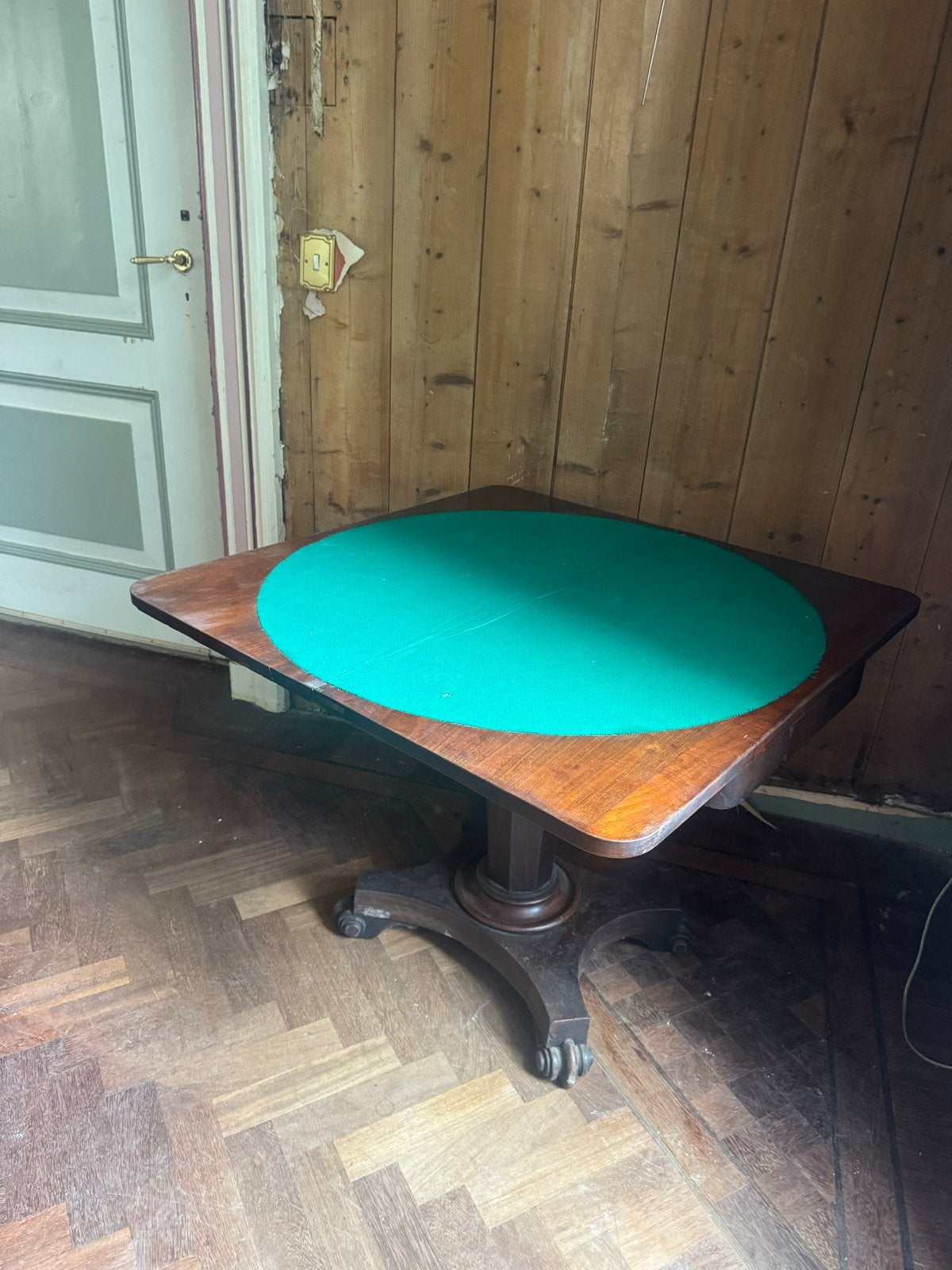 Antieke Mahonie Speeltafel / Salontafel, Ophalen