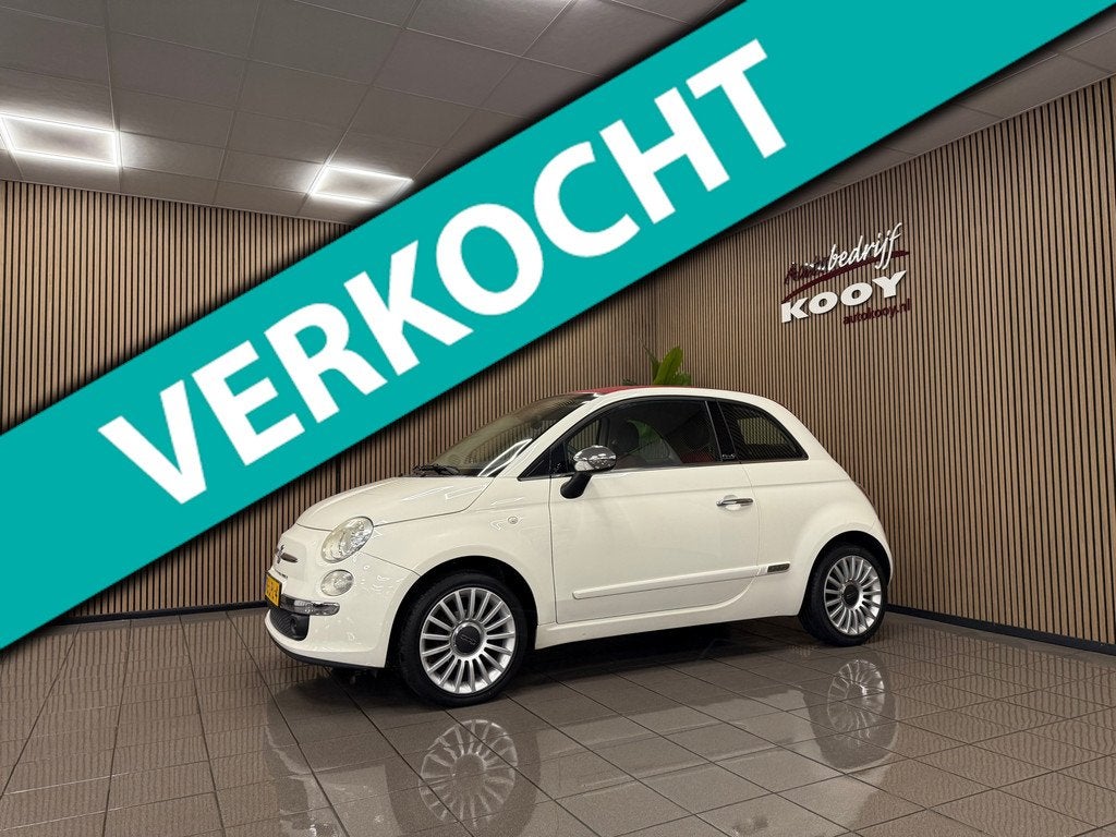 Fiat 500 C 1.2 Lounge * Automaat / Leder / Airco / LM Velgen, Auto's, Fiat, Euro 5, Gebruikt, 1242 cc, 4 cilinders