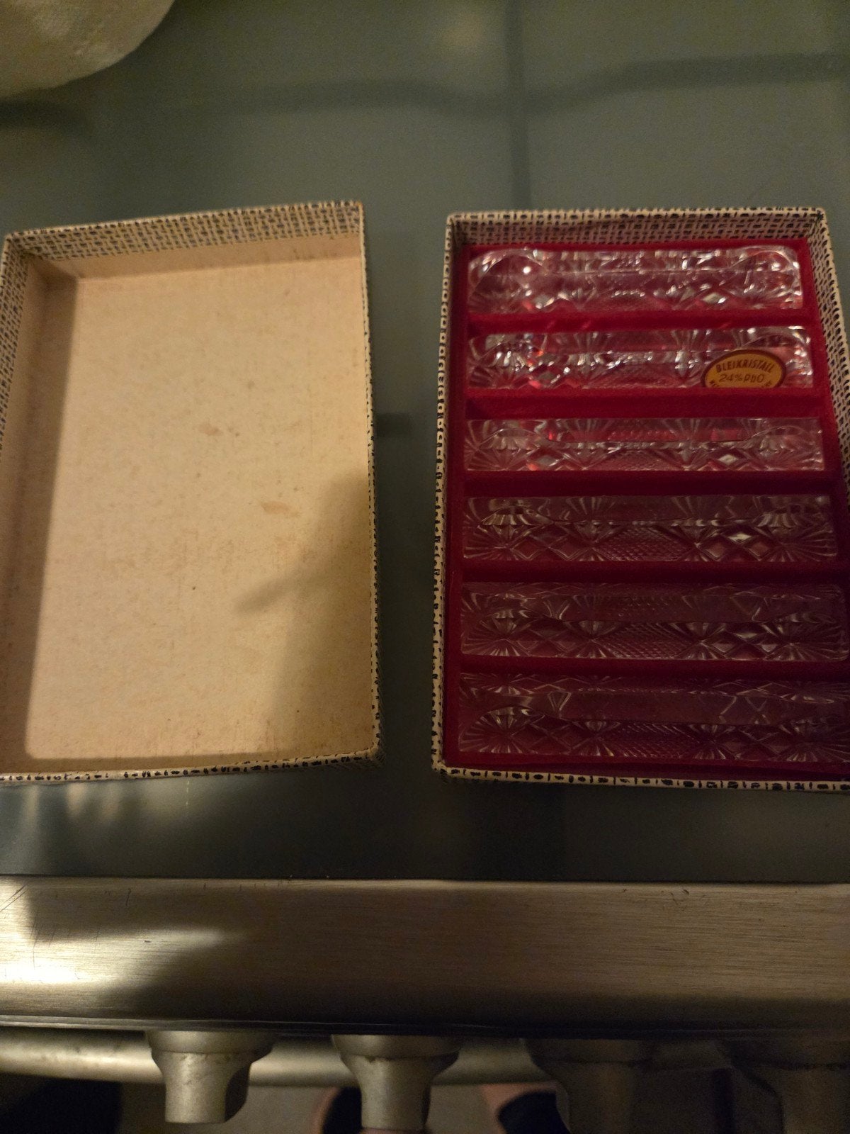 Set van 6 Messenleggers Bleikristall 24%, Antiek en Kunst, Ophalen of Verzenden