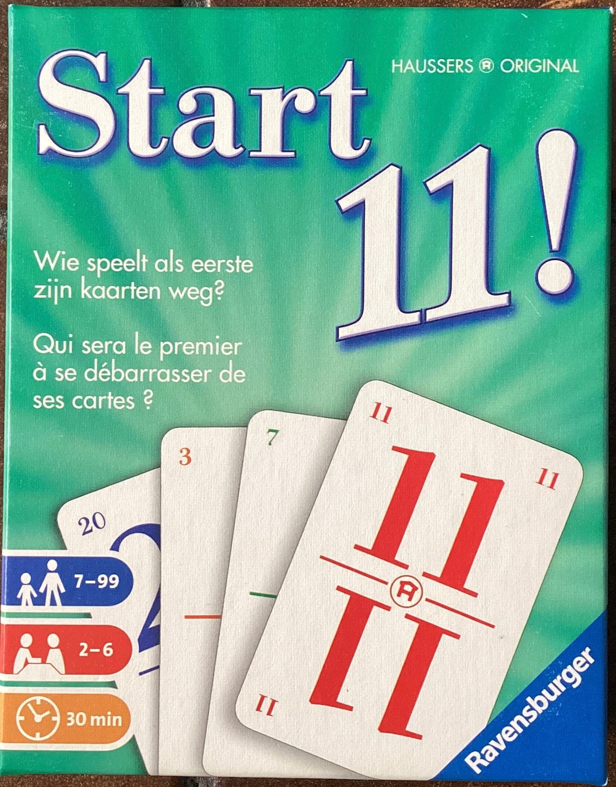 Start 11! Kaartspel van Ravensburger, Hobby en Vrije tijd, Gezelschapsspellen | Kaartspellen, Ophalen of Verzenden, Zo goed als nieuw