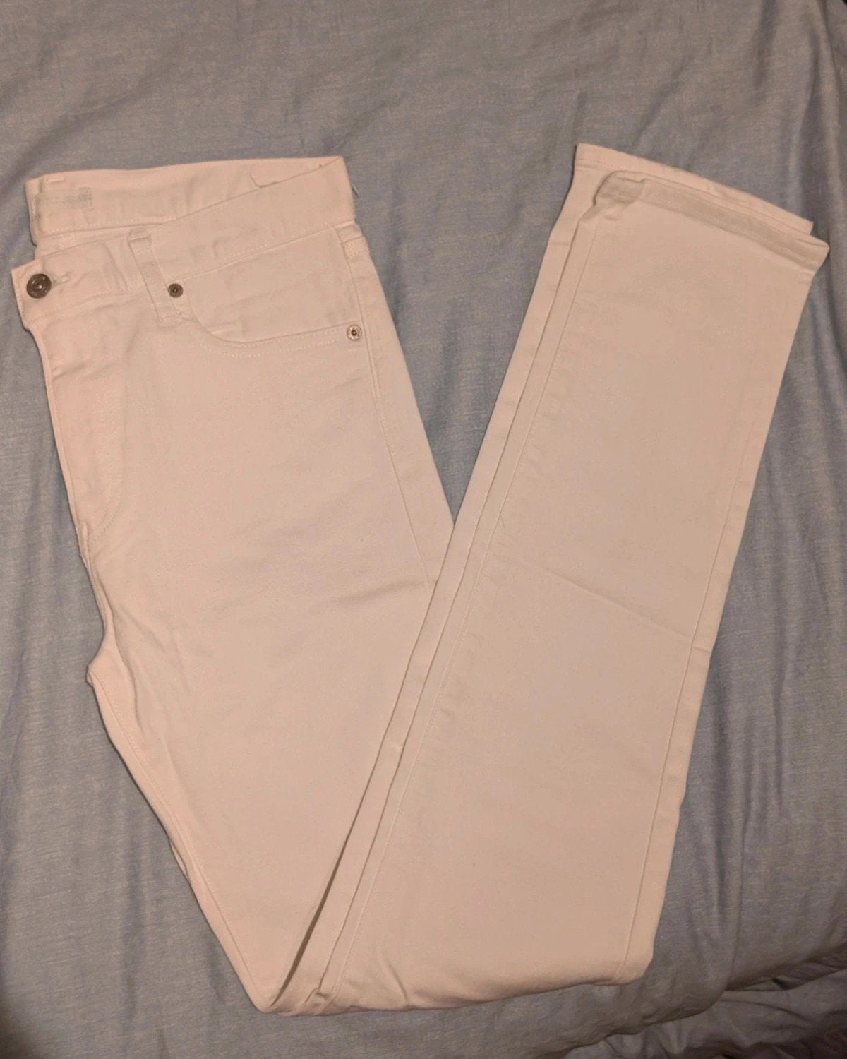 Uniqlo Witte Jeans - Maat W29 L34, Uniqlo, Wit, Overige jeansmaten, Ophalen of Verzenden