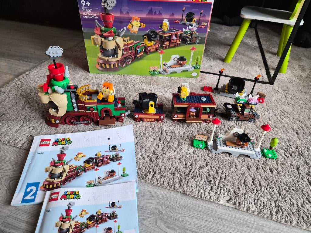 Mario lego Bowser trein compleet!, Overige thema's, Lego, Ophalen of Verzenden, Zo goed als nieuw