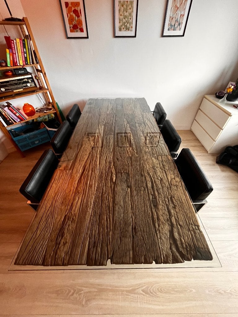 Eetkamerset, Huis en Inrichting, Tafels | Eettafels, Ophalen, 100 tot 150 cm, 200 cm of meer, Vijf personen of meer