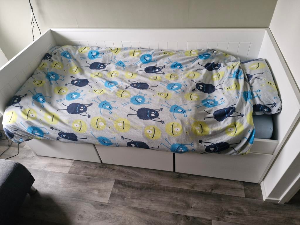 Kajuitbed, Ophalen, 180 cm of meer, 85 tot 100 cm, Lattenbodem