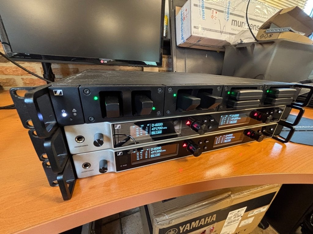 Sennheiser 6000 digital set, Muziek en Instrumenten, Ophalen of Verzenden, Zo goed als nieuw, Zangmicrofoon, Draadloos