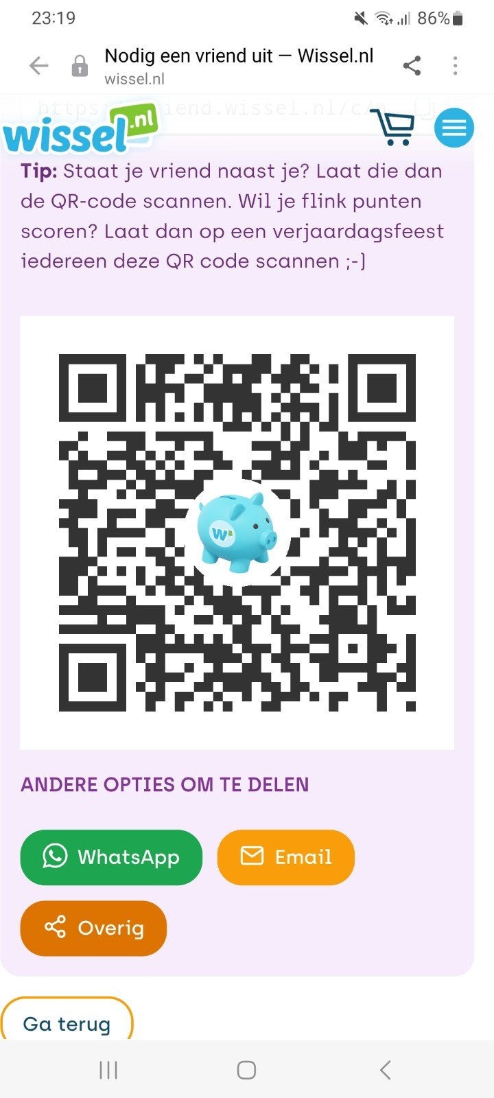 cadeaubonnen met korting kopen scan de qr code