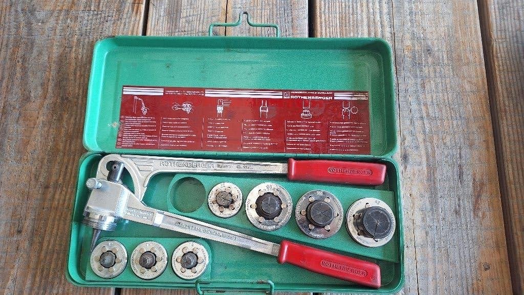 Rothenberger Optromptang met 7 koppen! Optromper optrompen, ., Ophalen of Verzenden, Zo goed als nieuw, .