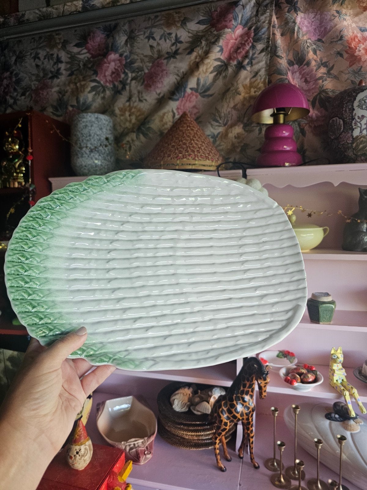 Vintage asperge Schaal, Ophalen of Verzenden