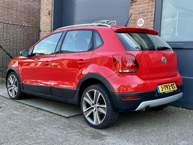 Volkswagen Polo 1.2 TSI 77KW DSG 2010 Rood, Stof, 40 €/maand, Grijs, Elektrische ramen
