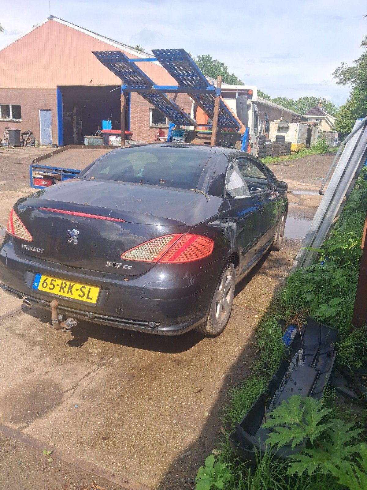 Peugeot 307cc cabriolet zwart alle plaatwerk, Ophalen, Voor, Peugeot, Motorkap