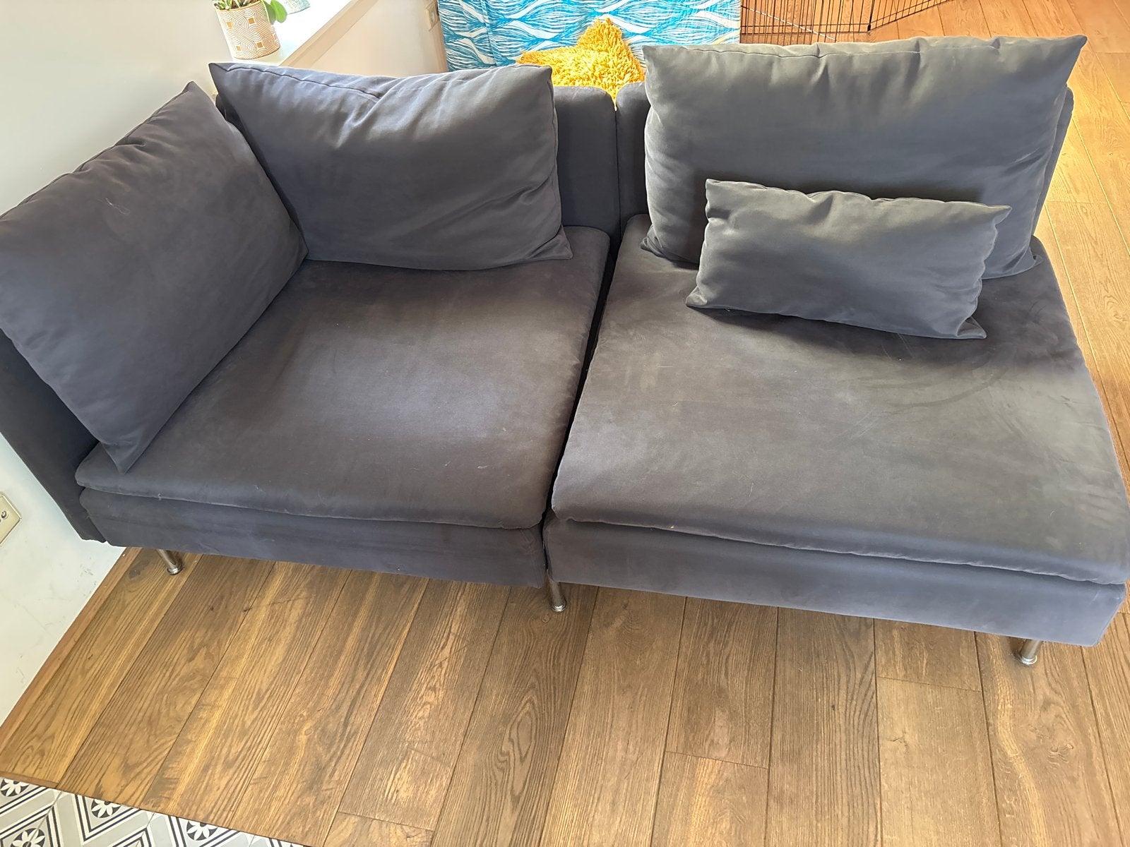 IKEA Söderhamn hoekbank met 3 delen, Ophalen, Gebruikt, Hoekbank, 300 cm of meer
