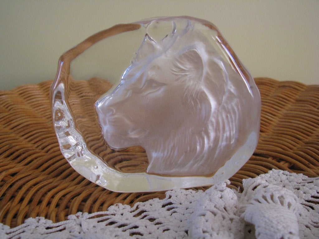 Christal D'Arques * Frankrijk # France * kop van 🦁 leeuw *, Ophalen of Verzenden