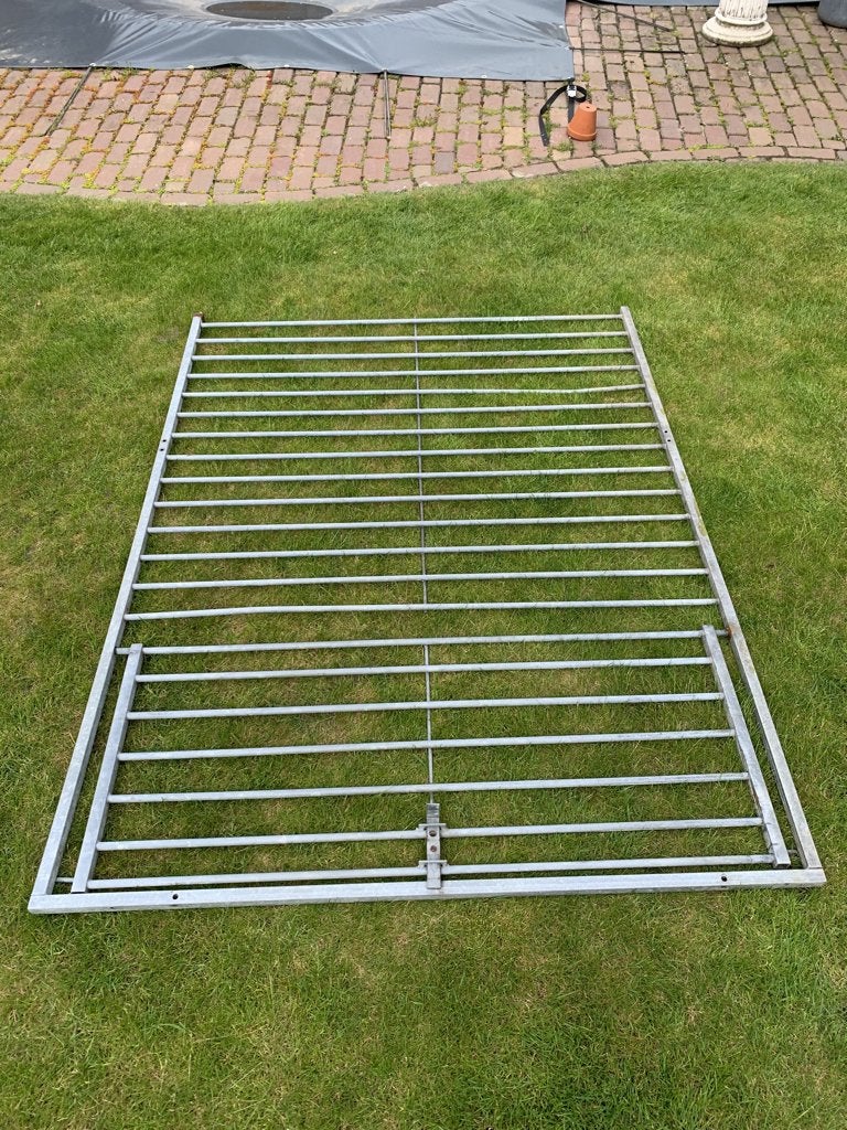Gegalvaniseerde Hondenren met deur, Dieren en Toebehoren, Ophalen, 100 cm of meer, Hondenhok, 110 cm of meer