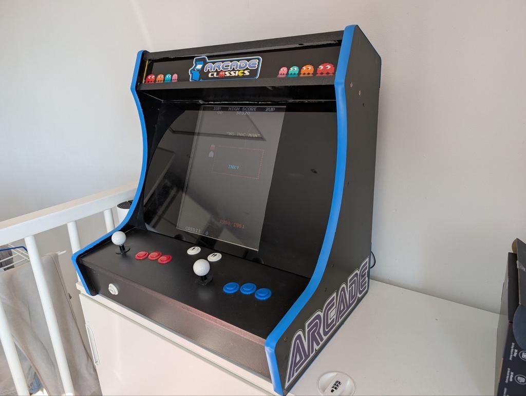 Bartop Arcade met 60 retrogames, Spelcomputers en Games, Games | Overige, Ophalen