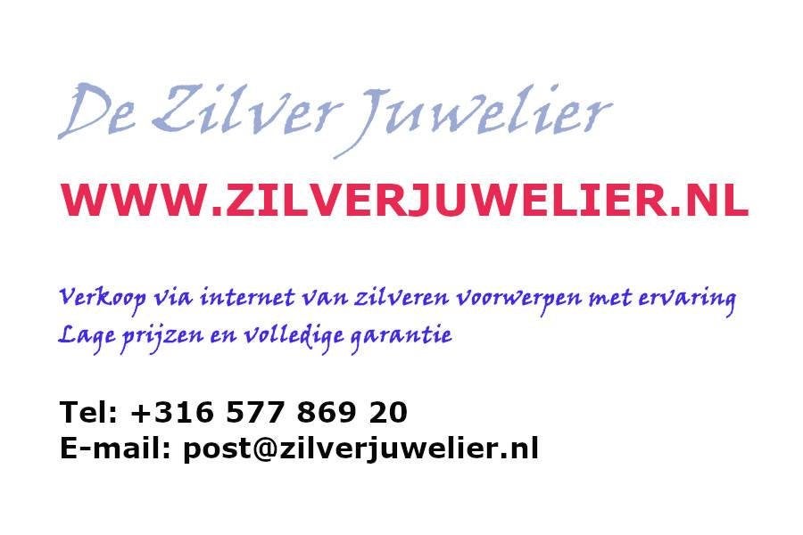 Zilveren dessertcouvert (lepel en vork) Hollands glad 835, Antiek en Kunst, Ophalen of Verzenden, Zilver