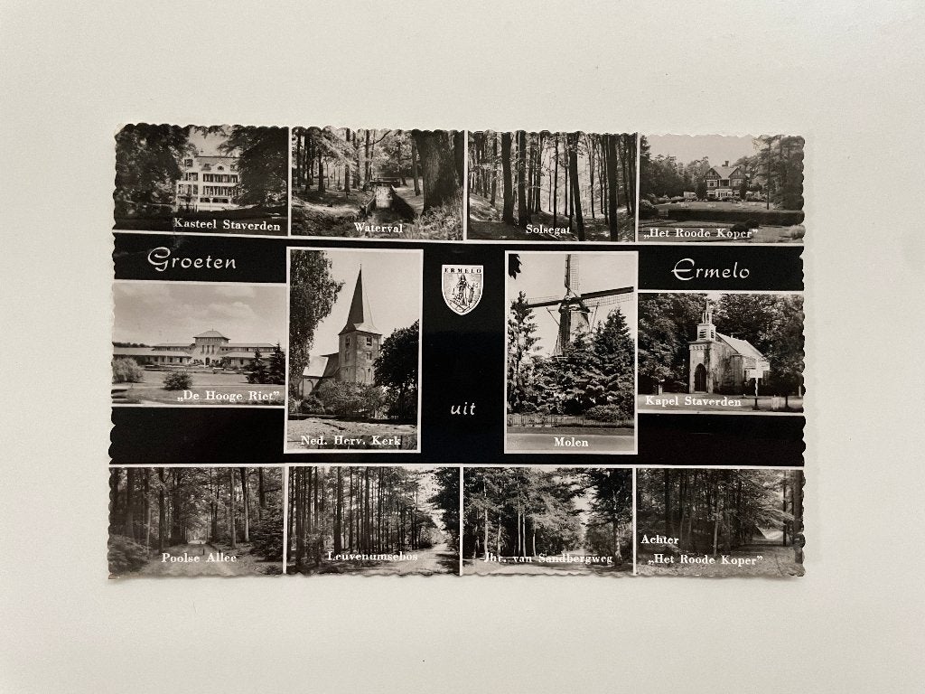 D847 Oude ansichtkaart Gelderland : Groeten uit Ermelo, Ophalen of Verzenden, 1980 tot heden, Gelopen, Gelderland