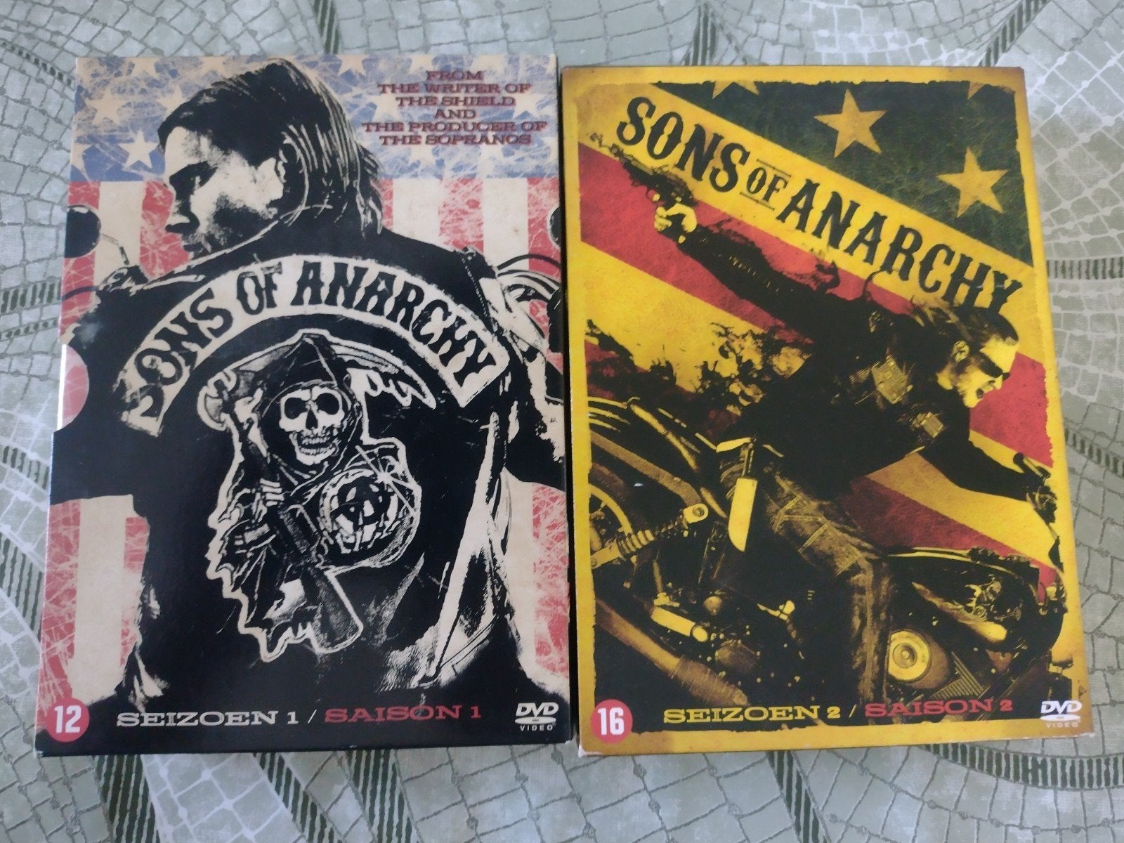 sons of anarchy seizoen 1 en 2 compleet 8 dvd, Ophalen of Verzenden