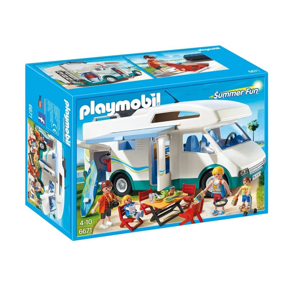 Playmobil 6671 Summer Fun Camper, Kinderen en Baby's, Speelgoed | Playmobil, Ophalen of Verzenden, Gebruikt