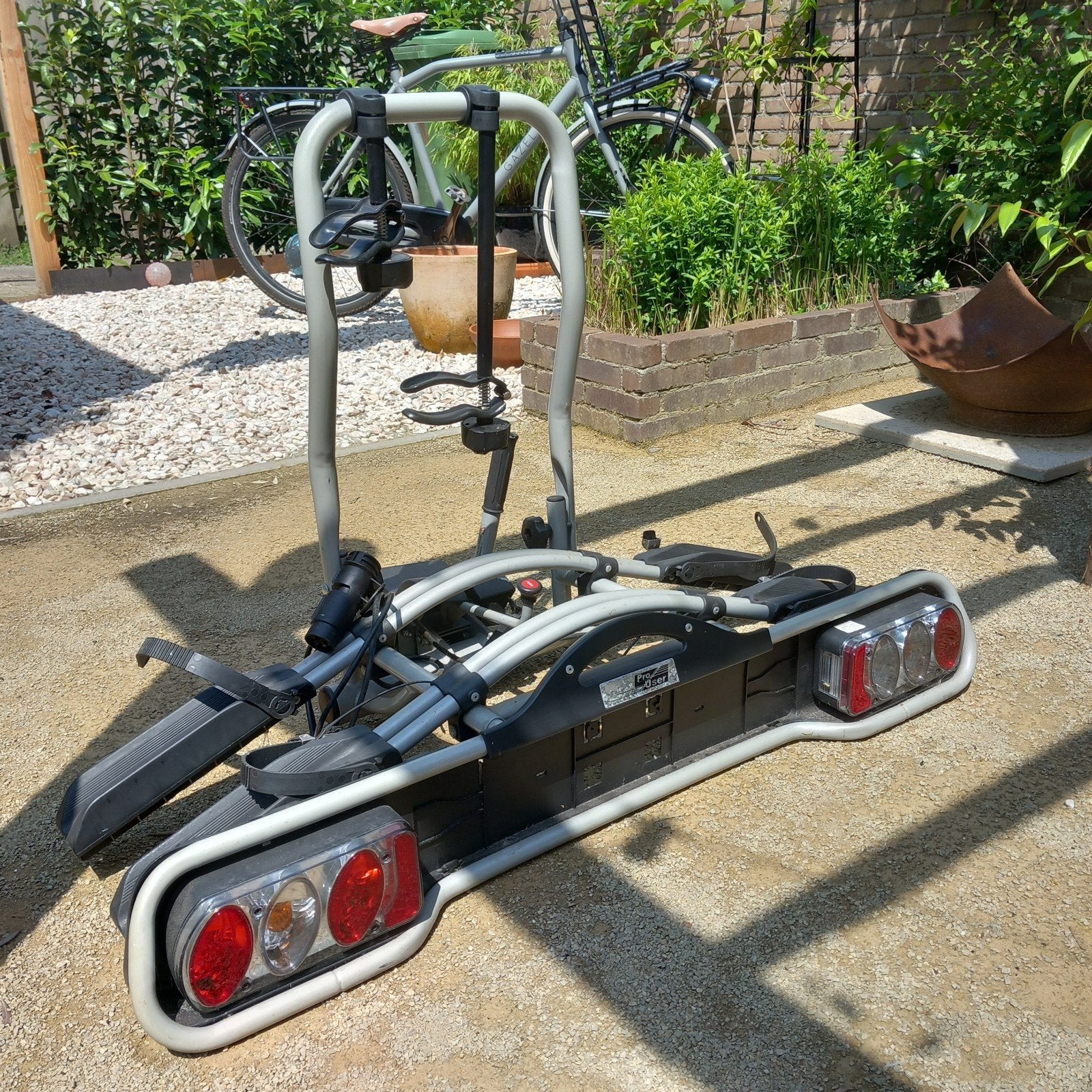 Fietsendrager voor 2 fietsen. Merk: Pro User., Auto diversen, Fietsendragers, Ophalen, 2 fietsen, Gebruikt, Trekhaakdrager