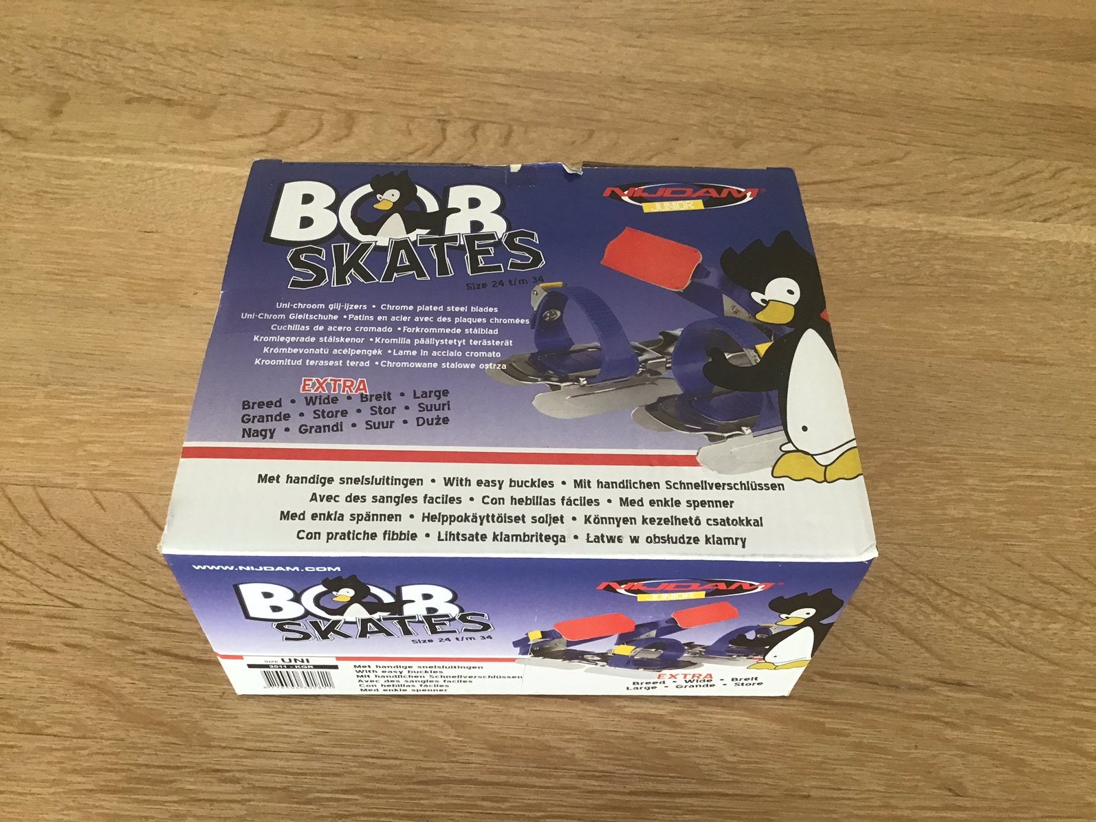 Bob skates Nijdam junior Extra breed 24-34, Ophalen of Verzenden, Zo goed als nieuw, Overige typen, Nijdam