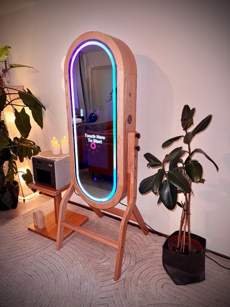 Wooden Mirror booth + Canon camera + Hiti P525l Printer, Ophalen, Zo goed als nieuw, Feestartikel, Overige