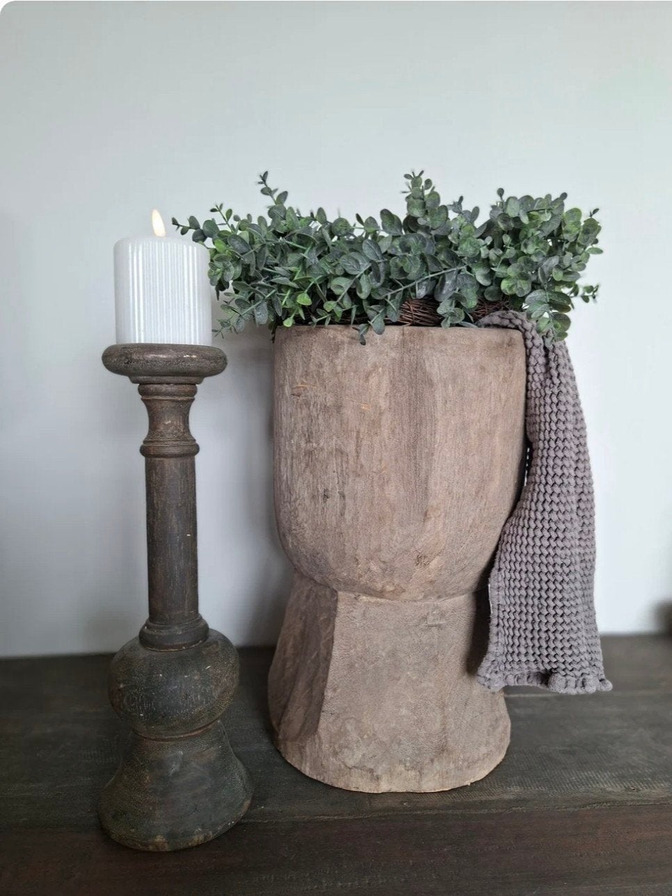 Houten vijzel Aura Peeperkorn - Landelijke decoratie, Ophalen, Hout, Nieuw, Landelijk