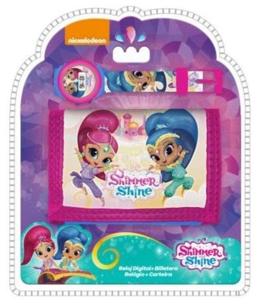 Shimmer en Shine horloge met portemonnee NIEUW IN VERPAKKING, Ophalen of Verzenden, Nieuw, Roze, Meisje