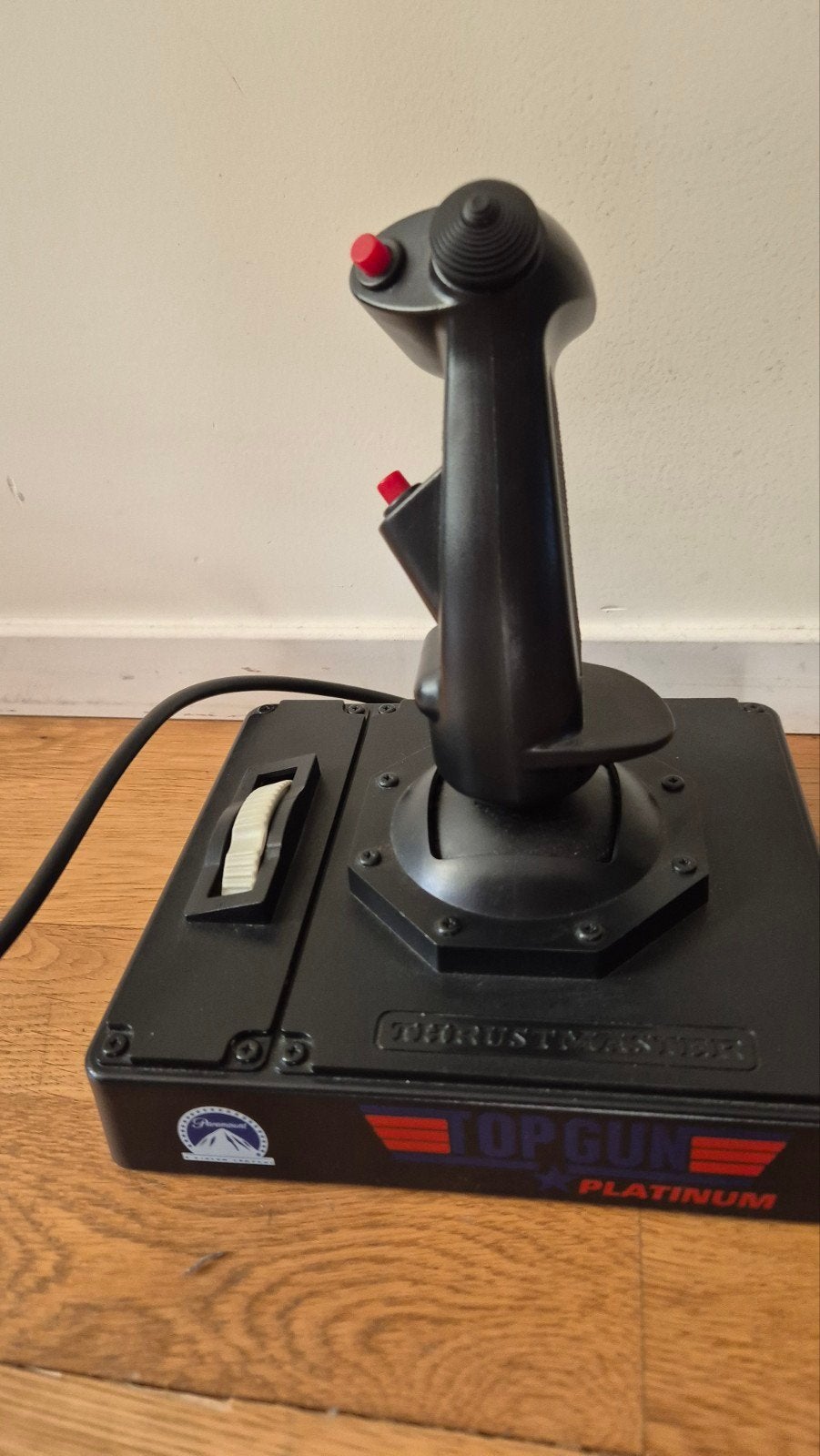 Vintage Thrustmaster Top Gun Platinum Joystick, Computers en Software, Ophalen of Verzenden, Gebruikt, Thrustmaster