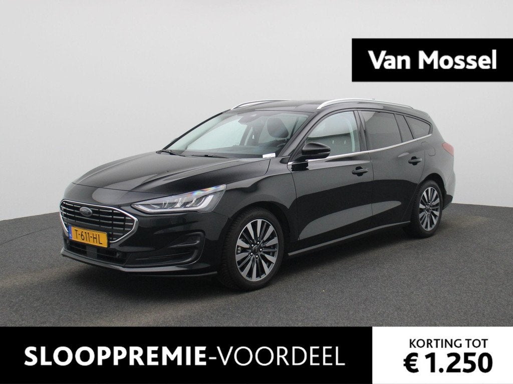 Ford Focus Wagon 1.0 EcoBoost Hybrid Titanium X | Automaat |, Auto's, Ford, 12 maanden, Gebruikt, Euro 6, Zwart
