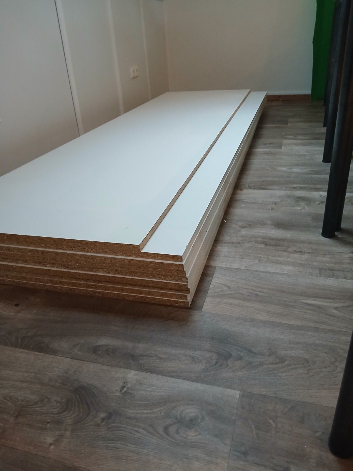 Witte spaanplaat platen 18 mm, Ophalen, Gebruikt, Minder dan 25 mm, 250 tot 300 cm