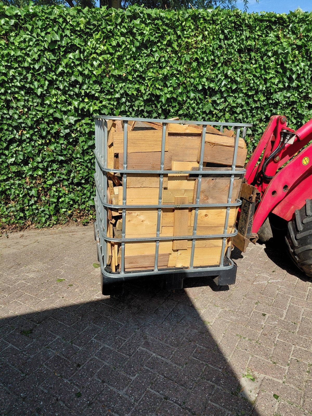 Haardhout pallethout aanmaak hout vuurkorf, Tuin en Terras, Haardhout, Minder dan 3 m³, Ophalen