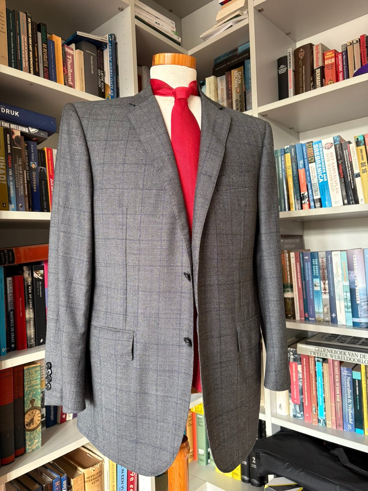 Italiaans ** Corneliani ** super130’s wol jasje, Kleding | Heren, Ophalen of Verzenden, Zo goed als nieuw, Maat 52/54 (L), Grijs