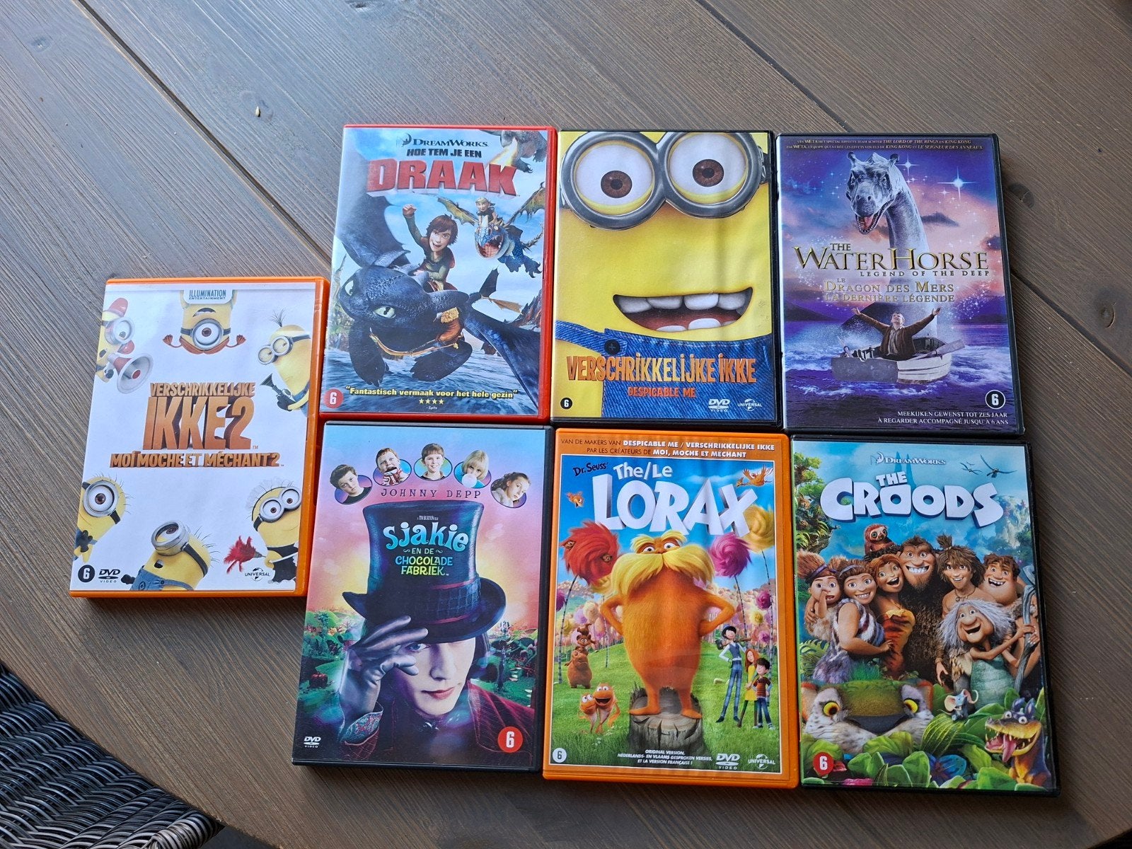 7 kinder dvd's izgs, geen krassen/gratis stripboek, Nederlands ondertiteld, Tekenfilm, Alle leeftijden, Ophalen of Verzenden