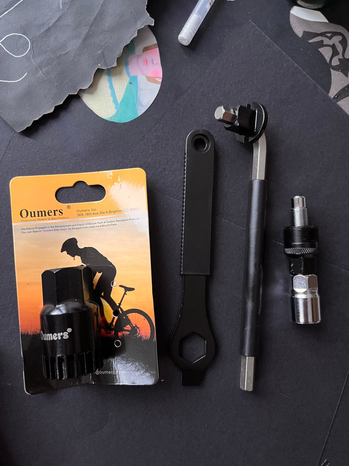 Oumers Fietsgereedschap Set - Crankstel & Trapas Verwijderaa, Fietsen en Brommers, Fietsaccessoires | Fietsgereedschap, Ophalen of Verzenden