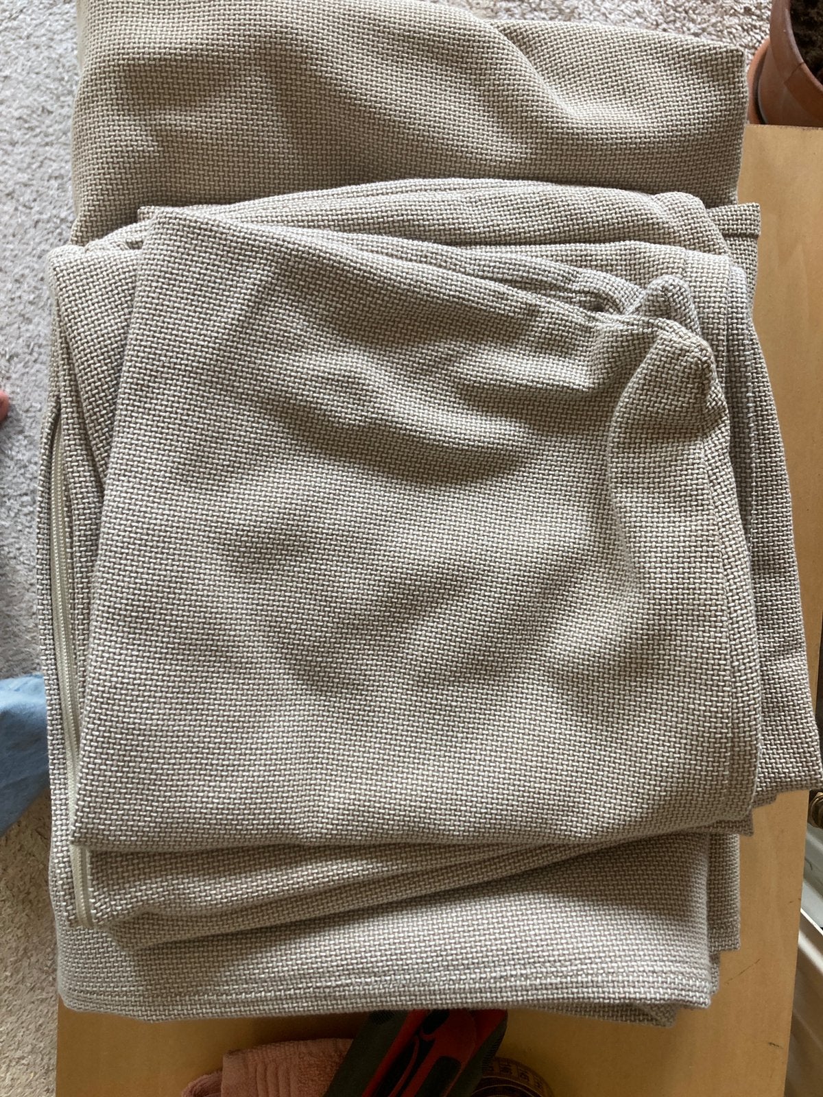 HOES voor Söderhamn 3-zits Licht beige, Ophalen, Gebruikt, 150 tot 200 cm, Driepersoons