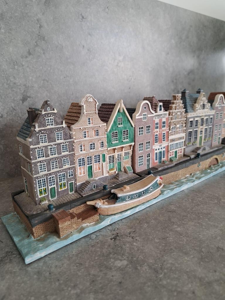 Blokker grachtenpand huisjes gracht Amsterdamse, Ophalen of Verzenden, Zo goed als nieuw