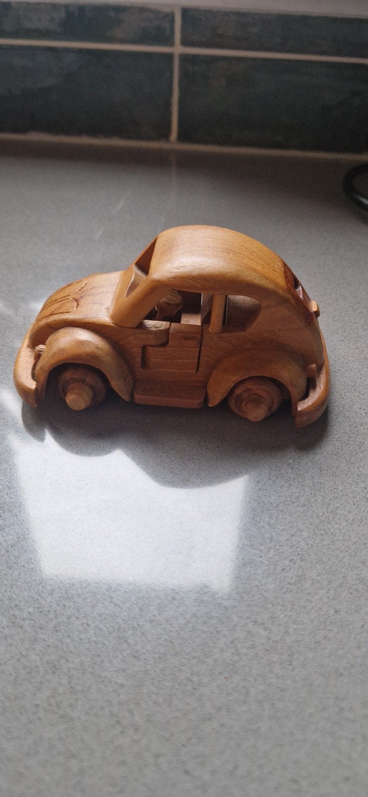 Volkswagen Kever Beetle houtsnijwerk, Ophalen of Verzenden, Zo goed als nieuw, Auto, Overige merken