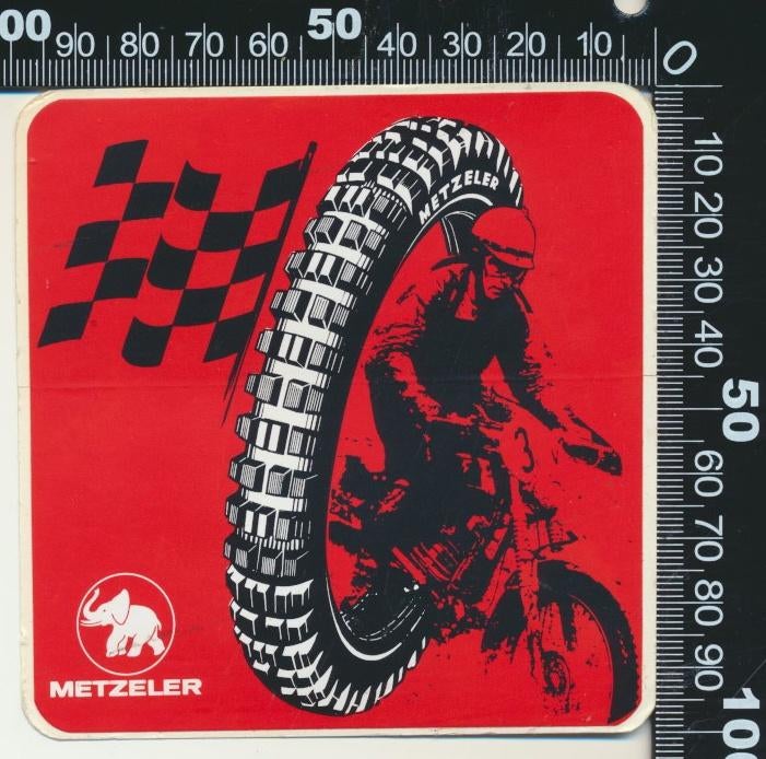 Sticker: Metzeler (2), Ophalen of Verzenden, Zo goed als nieuw, Auto of Motor
