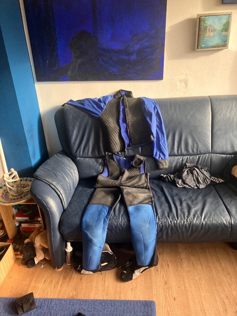Wetsuit tweedelig (long john en vest) maat 50, Watersport en Boten, Ophalen, Wetsuit, Gebruikt, Onbekend