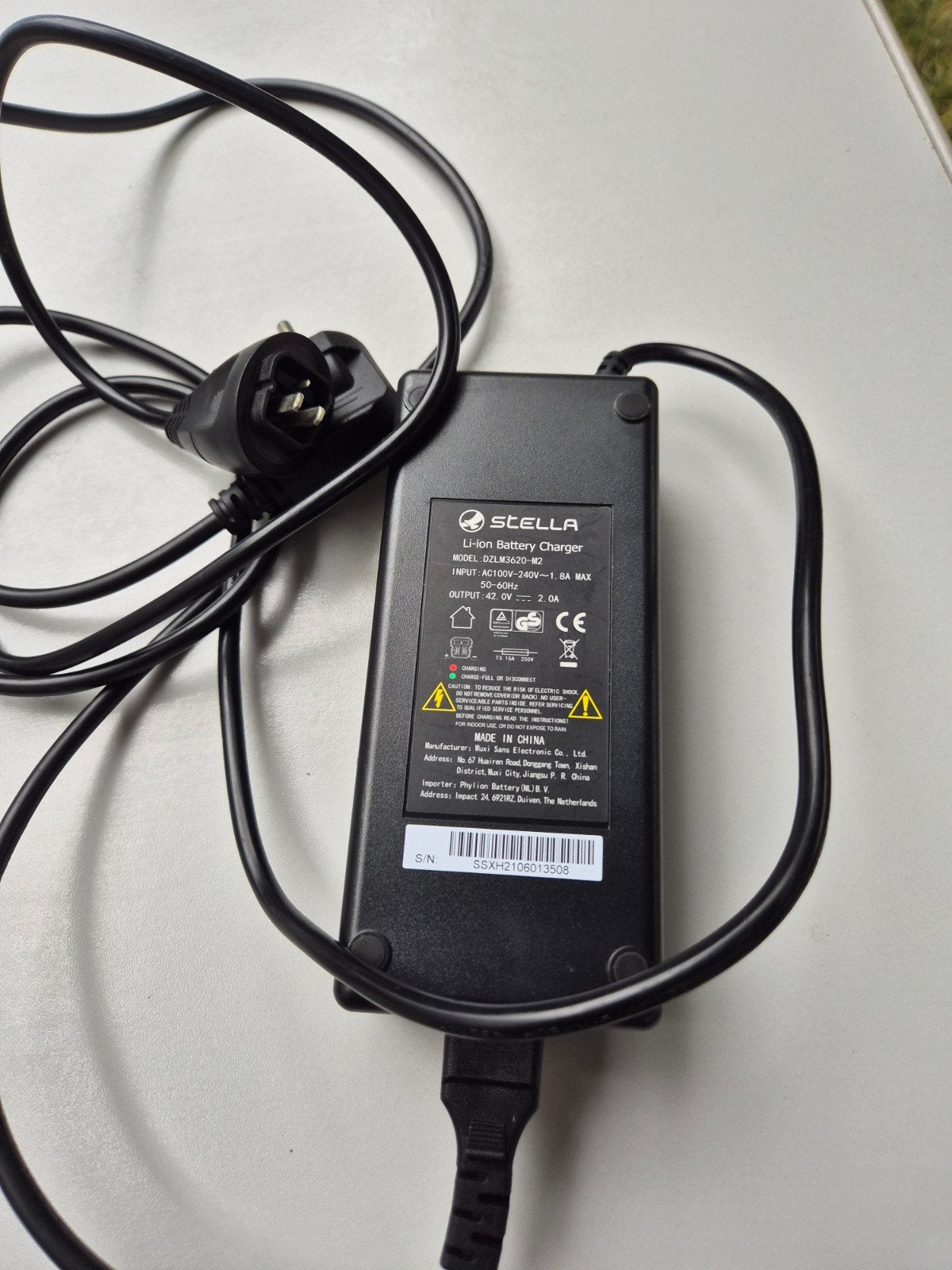 Stella Li-ion Batterijlader 42V 2.0A, Ophalen of Verzenden