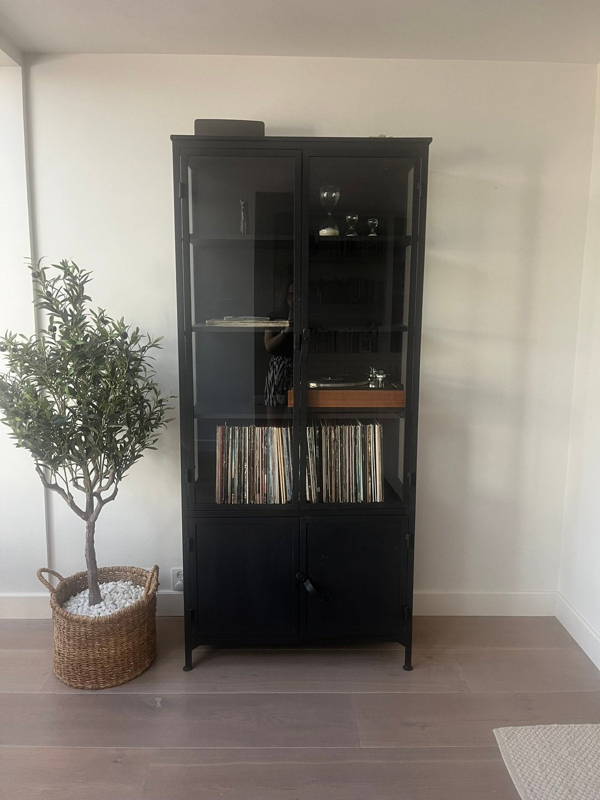 Prachtige Old Basics Ivar Noir stalen kast zwart 200 cm hoog, Ophalen, Overige materialen, 50 tot 100 cm, 150 tot 200 cm