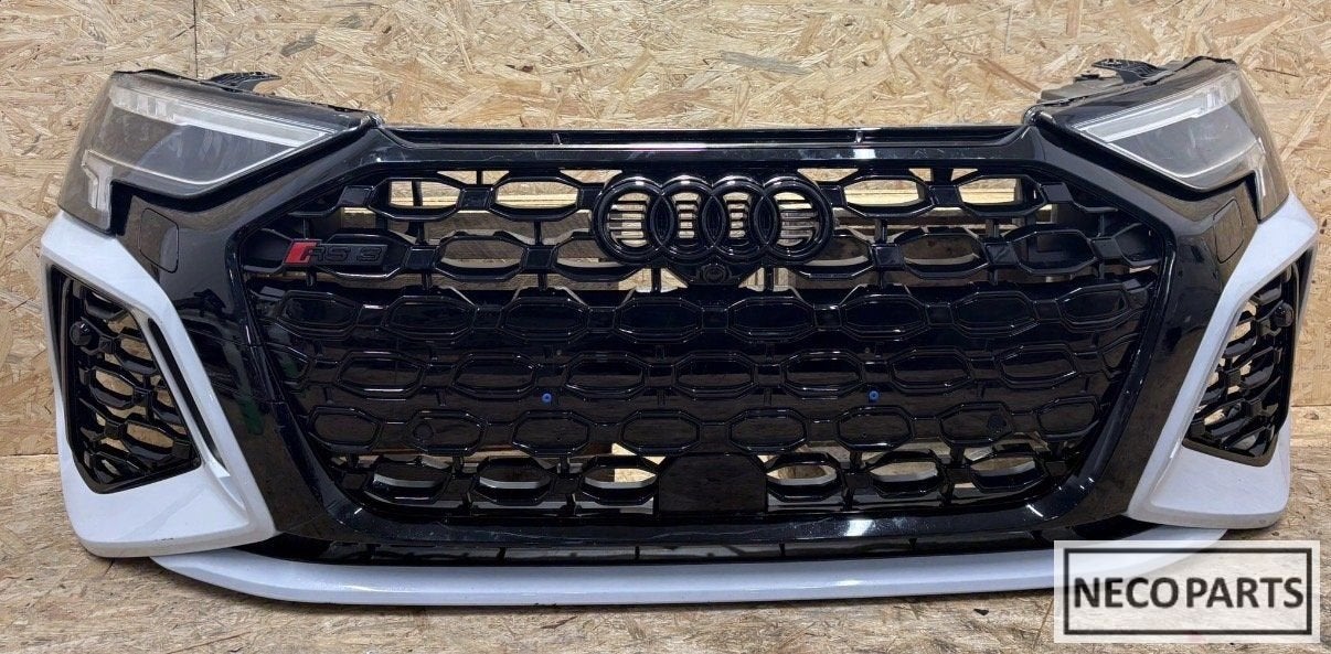 AUDI RS3 8Y VOORKOP BUMPER MOTORKAP SCHERM ALLES LEVERBAAR !, Auto-onderdelen, Gebruikt, -, -, Spatbord